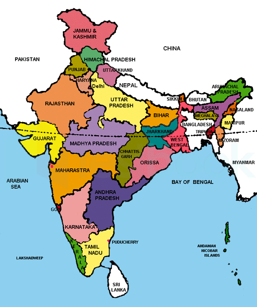 Political-Map-of-India