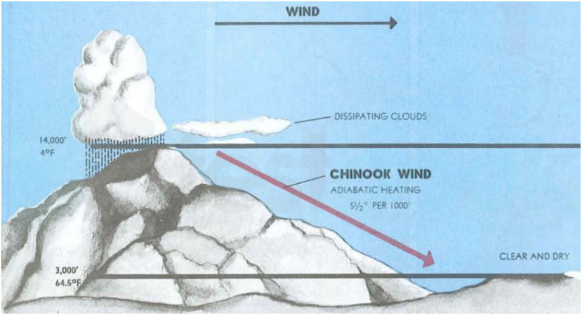 Solved Warm winds called Chinooks (a native-American term