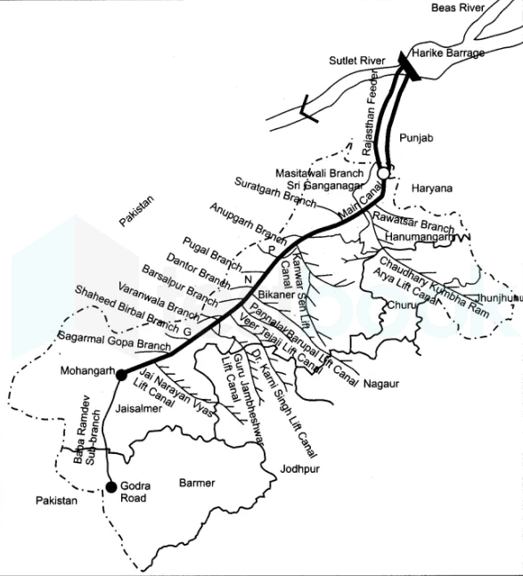 Ignp Map In Rajasthan Solved] What Is The Number Of Lift Canals In Indira Gandhi Canal Pro