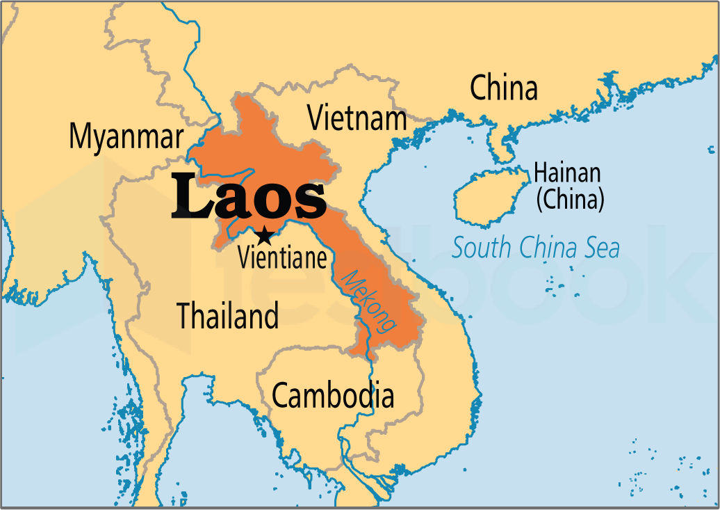 Solved Which Is The Only Landlocked Country In South East Asia   Laos Country Map 