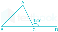 Solved] If in ΔABC, AB = AC and ∠ACD = 125°