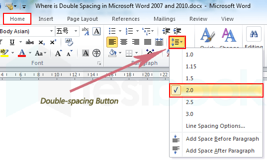 DoubleSpacing