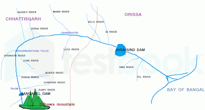 mahanadi river map