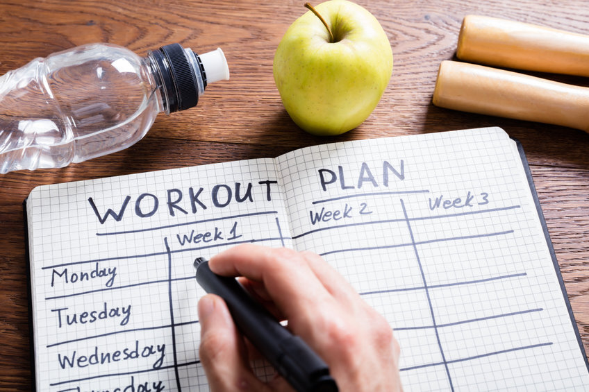 An image of a workout plan