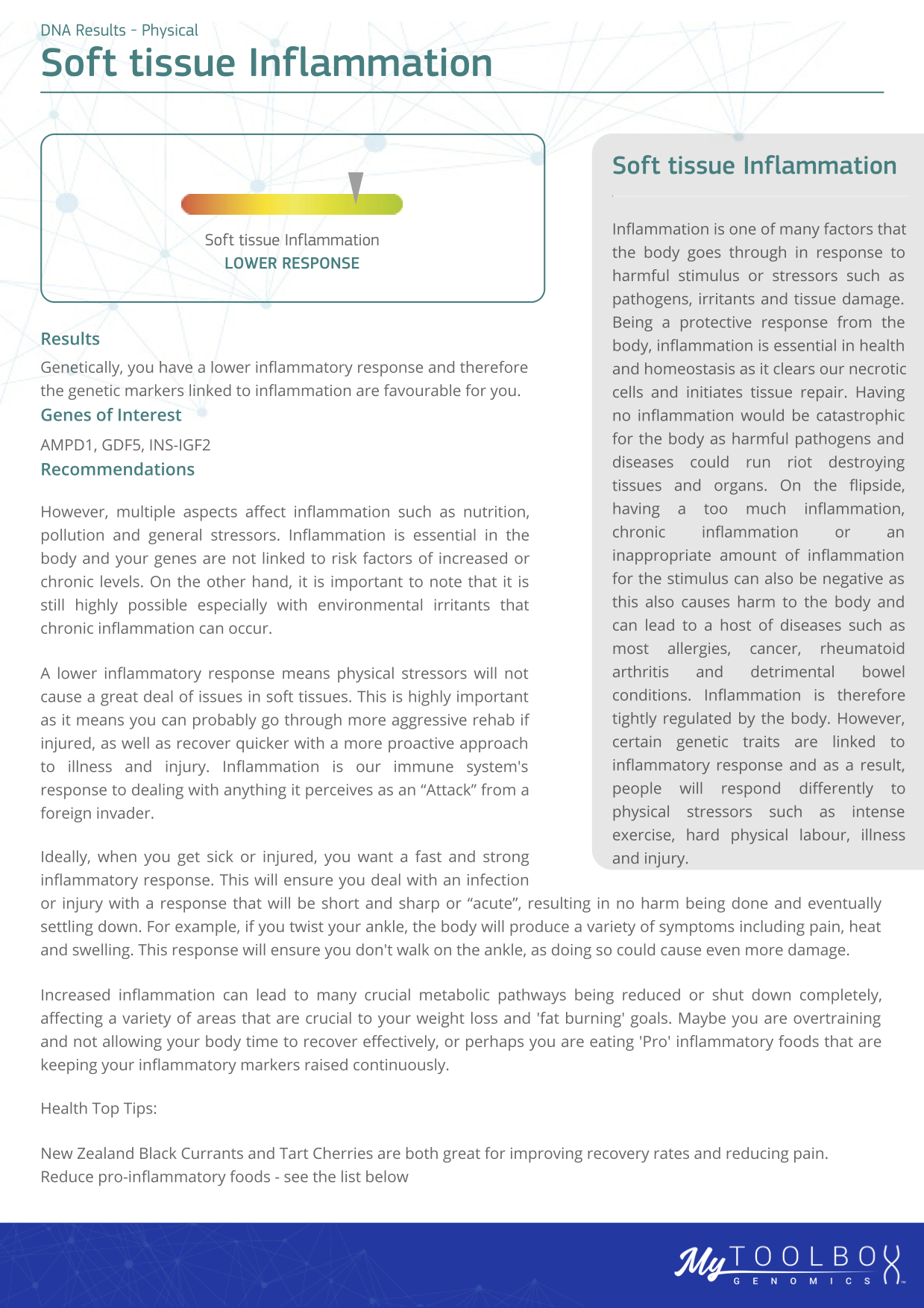 DNA Soft tissue Inflammation