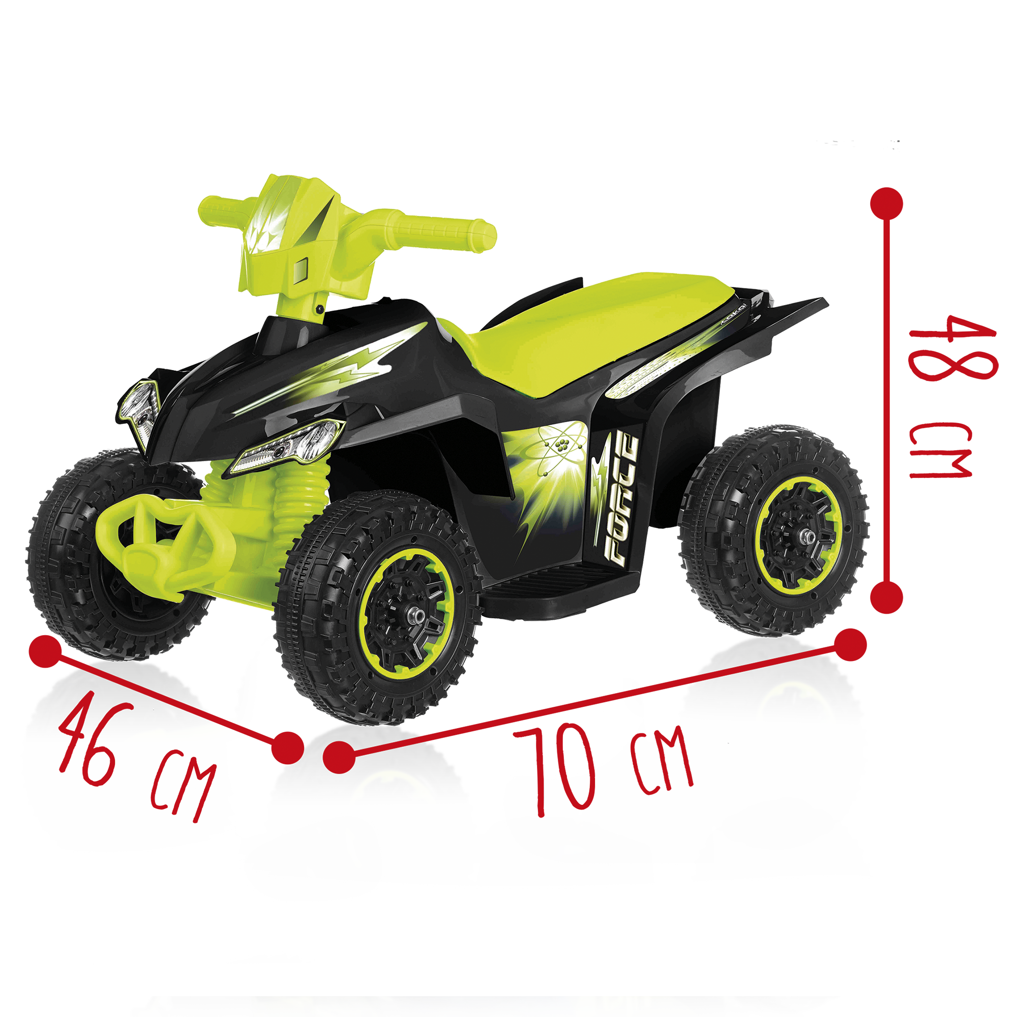 Sun & Sport Παιδική Ηλεκτροκίνητη Quad Γουρούνα ATV 6V Πράσινη RDF51171 - Sun & Sport