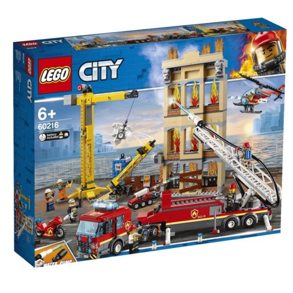 LEGO City Πυροσβεστική Στο Κέντρο Της Πόλης - Downtown Fire Brigade 60216 LEGO, Lego City, Lego City Fire Αγόρι, Κορίτσι 5-7 ετών, 7-12 ετών 