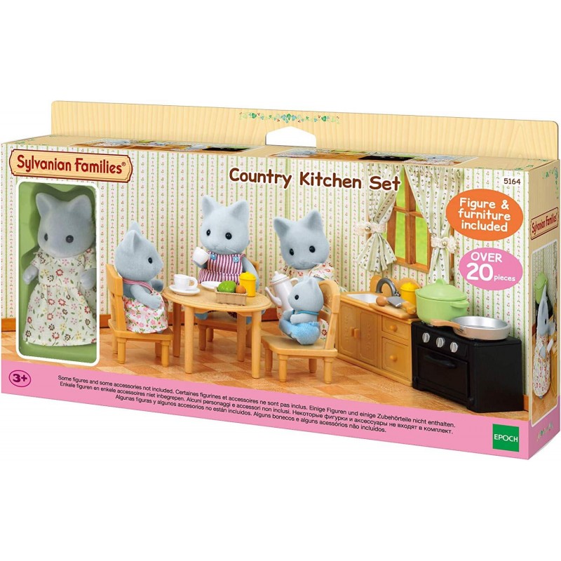 Sylvanian Families – Σετ Κουζίνας για Εξοχικό με τη Μαμά Cat 5164 47908