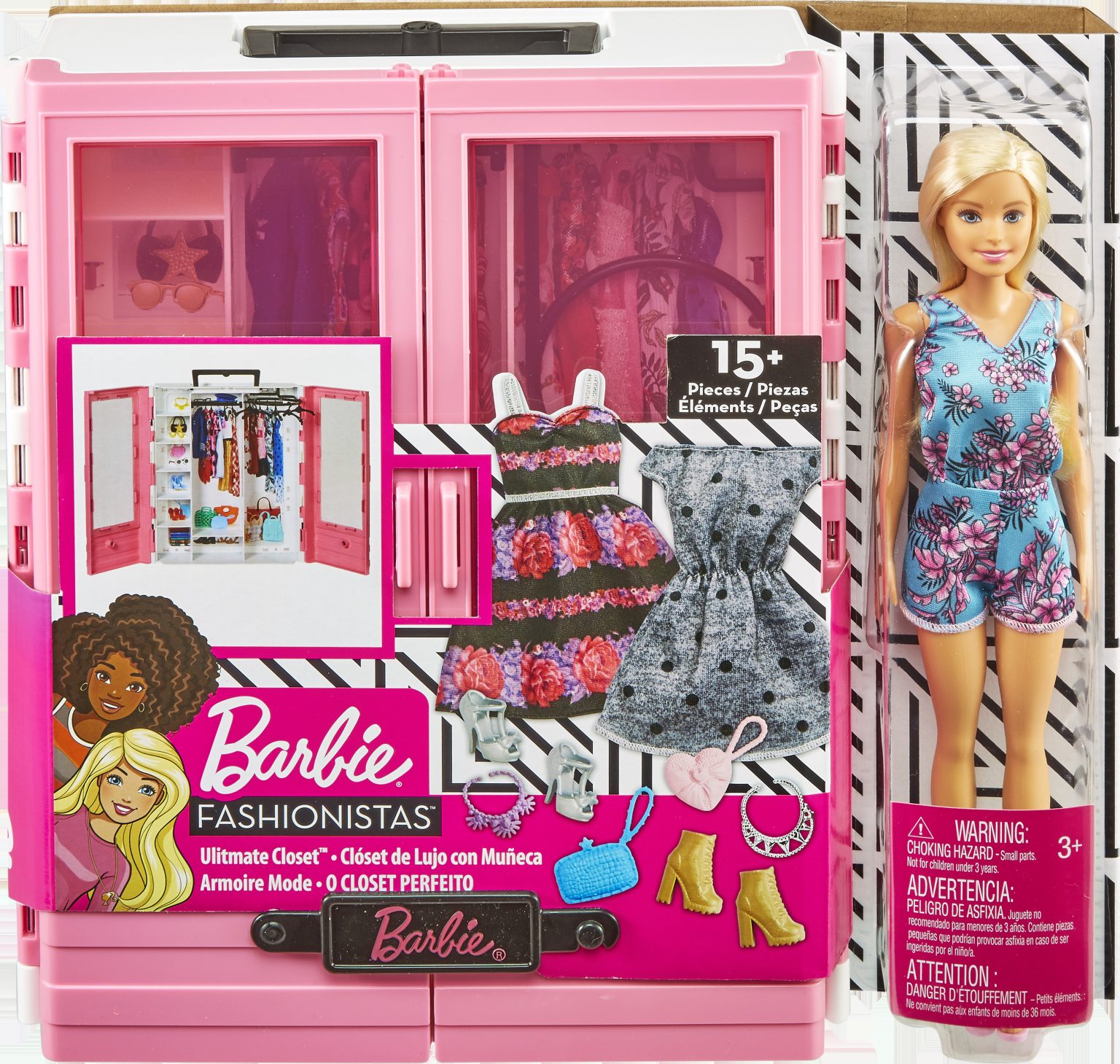 Barbie Fashionistas Η Ντουλάπα Της Barbie Με Κούκλα GBK12