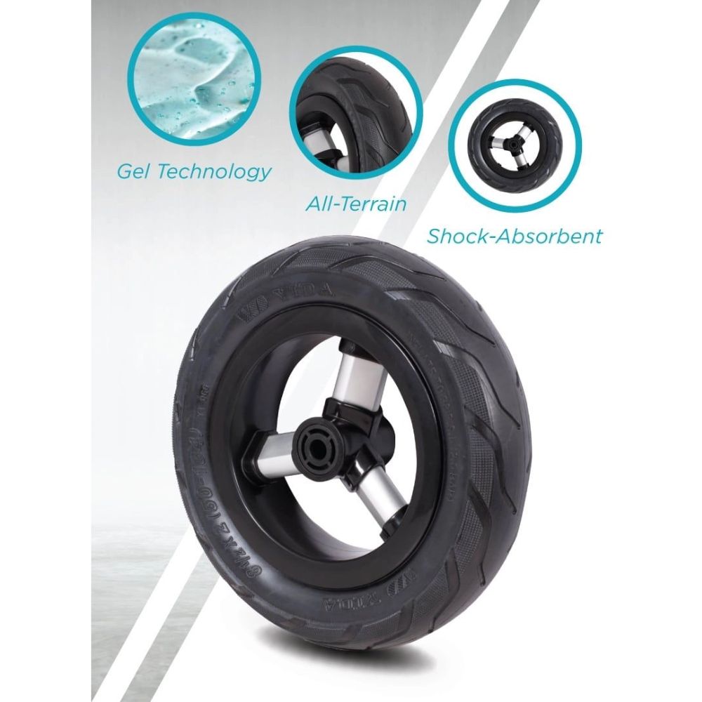 QPlay Rito Rubber Gel Wheels Τρίκυκλο Ποδήλατο Γκρι 01-1212040-01 - Q Play