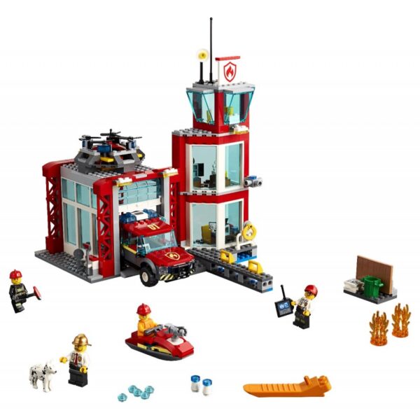 LEGO City Σταθμός Πυροσβεστικής - Fire Station 60215  Αγόρι, Κορίτσι 5-7 ετών LEGO, Lego City, Lego City Fire