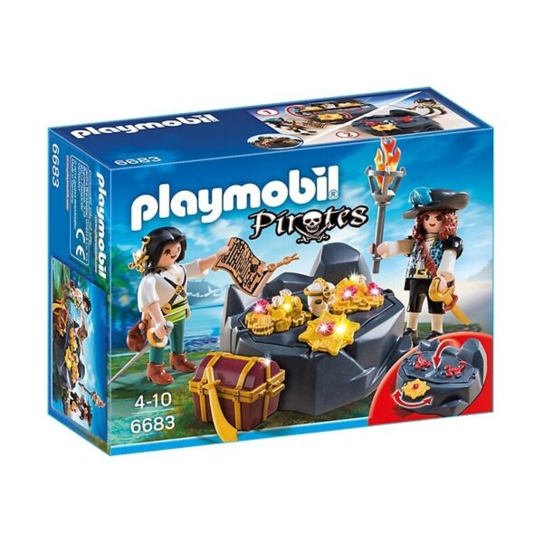 Playmobil Pirates Κρησφύγετο πειρατικού θησαυρού 6683 Playmobil, Playmobil Pirates Αγόρι 4-5 ετών, 5-7 ετών 