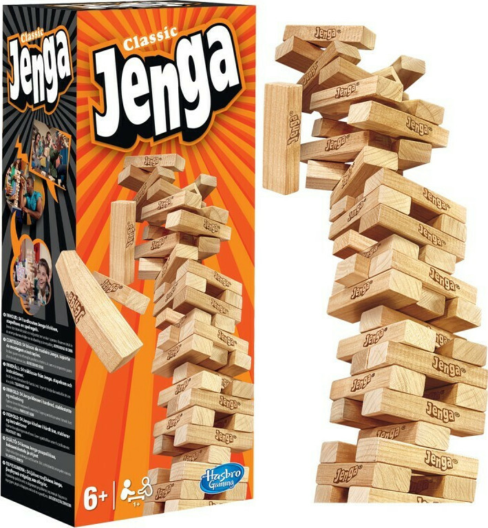 Λαμπάδα Hasbro Gaming Επιτραπέζιο Jenga Classic A2120 - Hasbro Gaming