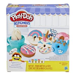 Play-Doh Kitchen Creations Νόστιμα Ντόνατς Σετ με 4 Χρώματα E3344 - Play-Doh
