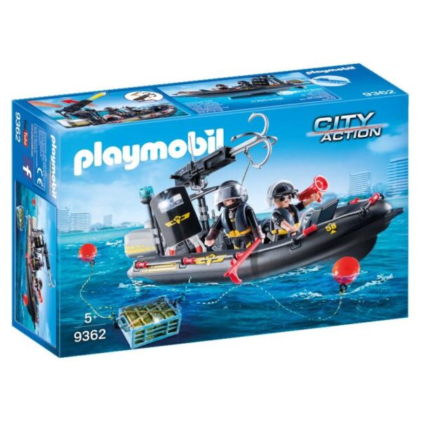 Playmobil City Action Ταχύπλοο Ομάδας Ειδικών Αποστολών 9362 Playmobil, Playmobil City Action Αγόρι 4-5 ετών, 5-7 ετών 