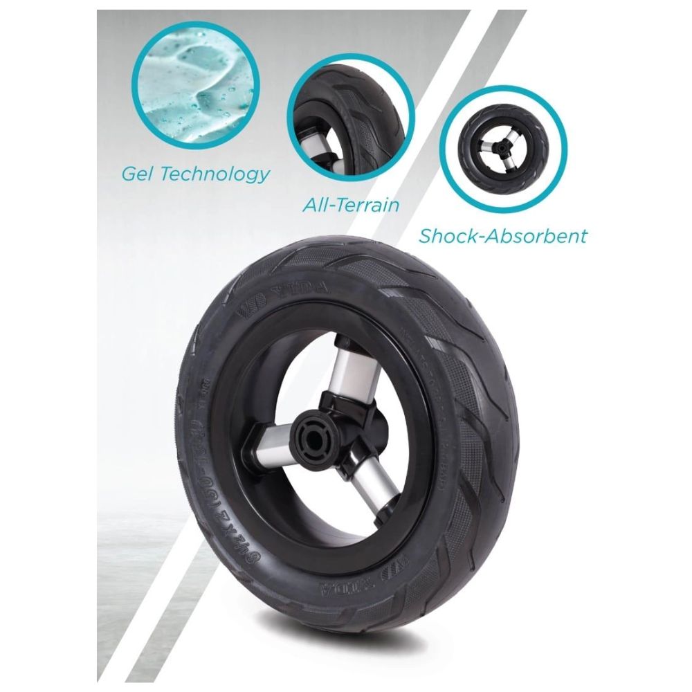 QPlay Rito Rubber Gel Wheels Τρίκυκλο Ποδήλατο Πετρόλ 01-1212040-03 - Q Play