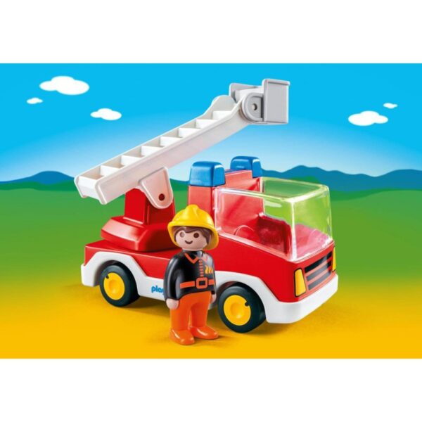 Playmobil Πυροσβέστης με κλιμακοφόρο όχημα  Αγόρι, Κορίτσι  Playmobil, Playmobil 1.2.3