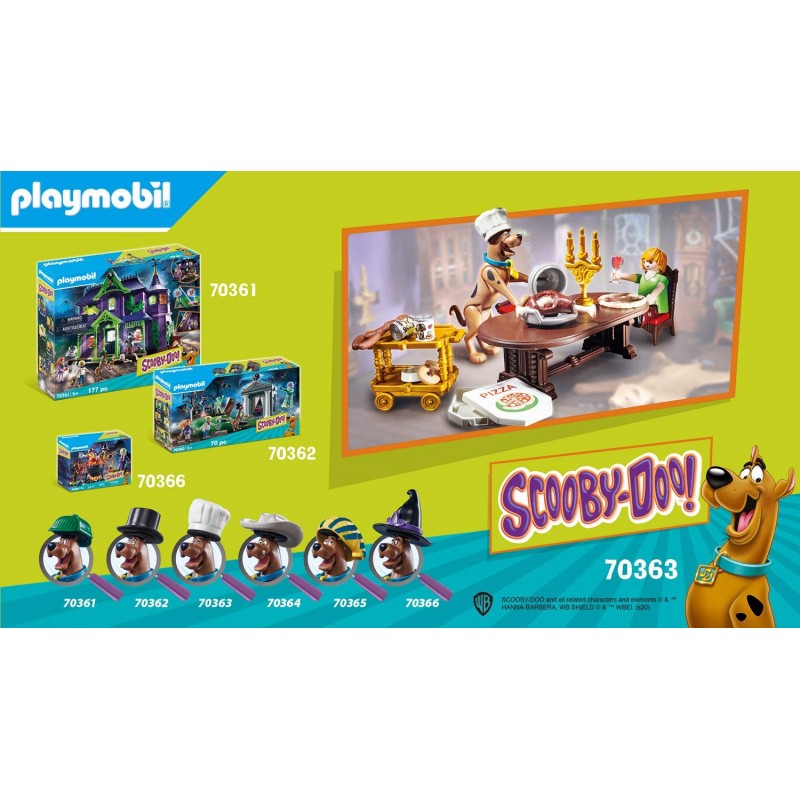 Playmobil Scooby-Doo  Δείπνο με τον Σάγκι 70363 - Playmobil, Playmobil Scooby-Doo