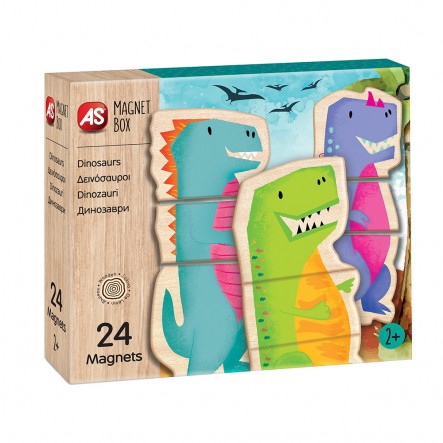AS  Magnet Box  - Δεινόσαυροι 1029-64043 AS Company Games Αγόρι, Κορίτσι 2-3 ετών, 3-4 ετών 