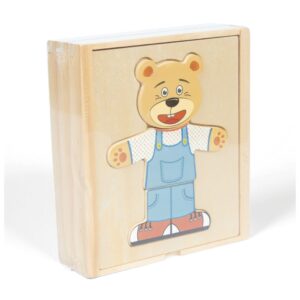 Wood' N Play Ξύλινα Αρκουδάκια 2 Σχέδια PRG00398 - Wood' N Play