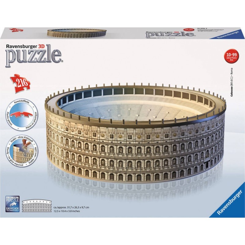 Ravensburger 3D Puzzle Maxi 216 τεμ. Το Κολοσσαίο 12578 - Ravensburger