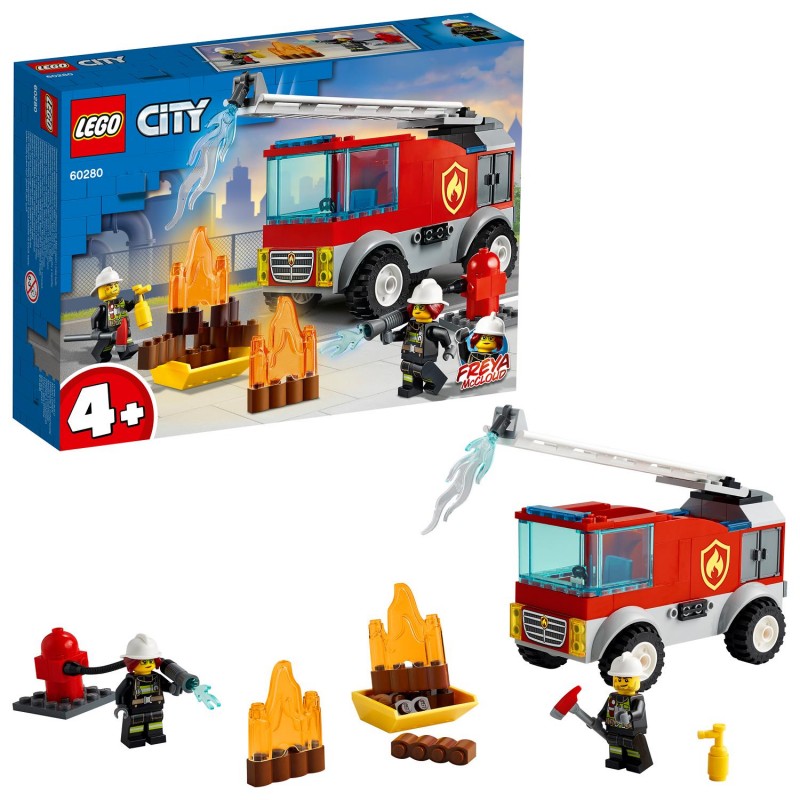 LEGO  City Πυροσβεστικό Φορτηγό με Σκάλα 60280 - LEGO, LEGO City