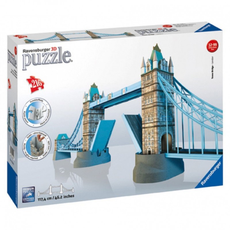 Ravensburger 3D Puzzle Maxi 216 τεμ. Η γέφυρα του Πύργου - Λονδίνο 12559 - Ravensburger
