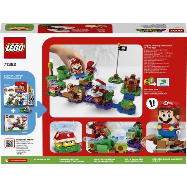 LEGO Leaf Πίστα Επέκτασης Αινιγματική Πρόκληση των Φυτών Πιράνχας 71382 Αγόρι 12 ετών +, 7-12 ετών Super Mario LEGO, LEGO Super Mario