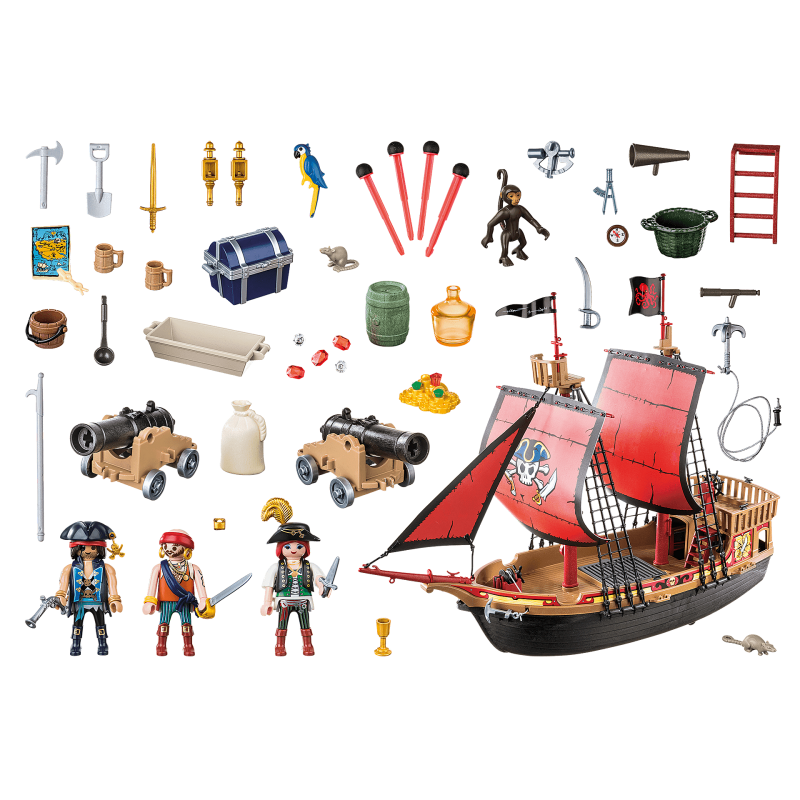 Playmobil Πειρατική Ναυαρχίδα 70411 - Playmobil, Playmobil Pirates