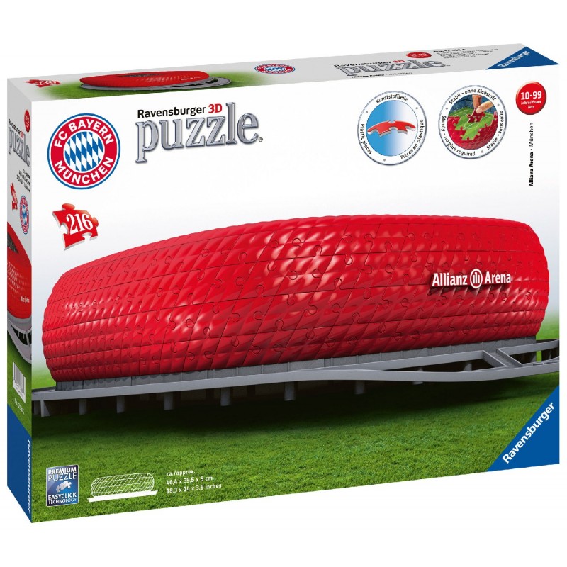 Ravensburger 3D Puzzle Maxi 216 τεμ. Allianz Arena 12526 - Ravensburger