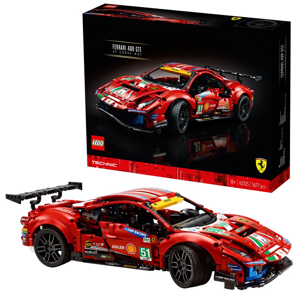 LEGO Technic Ferrari 488 GTE “AF Corse #51” 42125 - LEGO, LEGO Technic