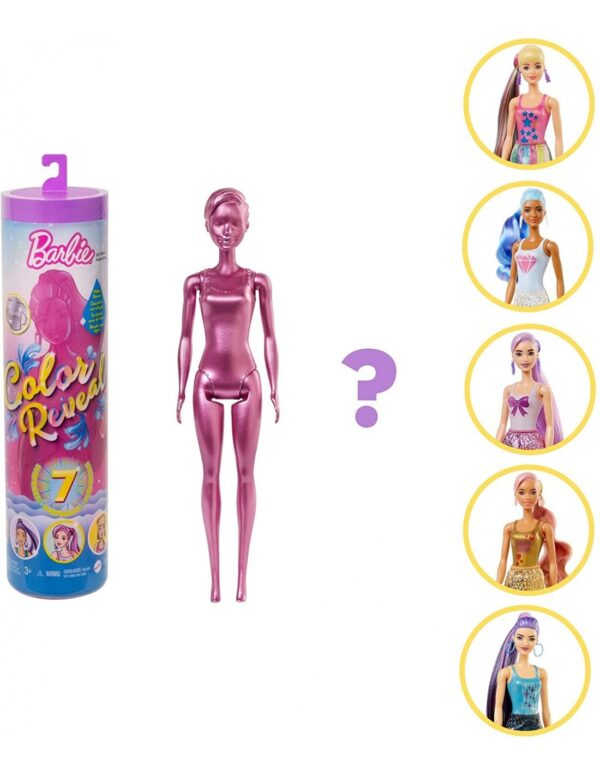 Barbie Color Reveal Shimmer Series W1-5 Σχέδια GTR93 BARBIE Κορίτσι 3-4 ετών, 4-5 ετών, 5-7 ετών 