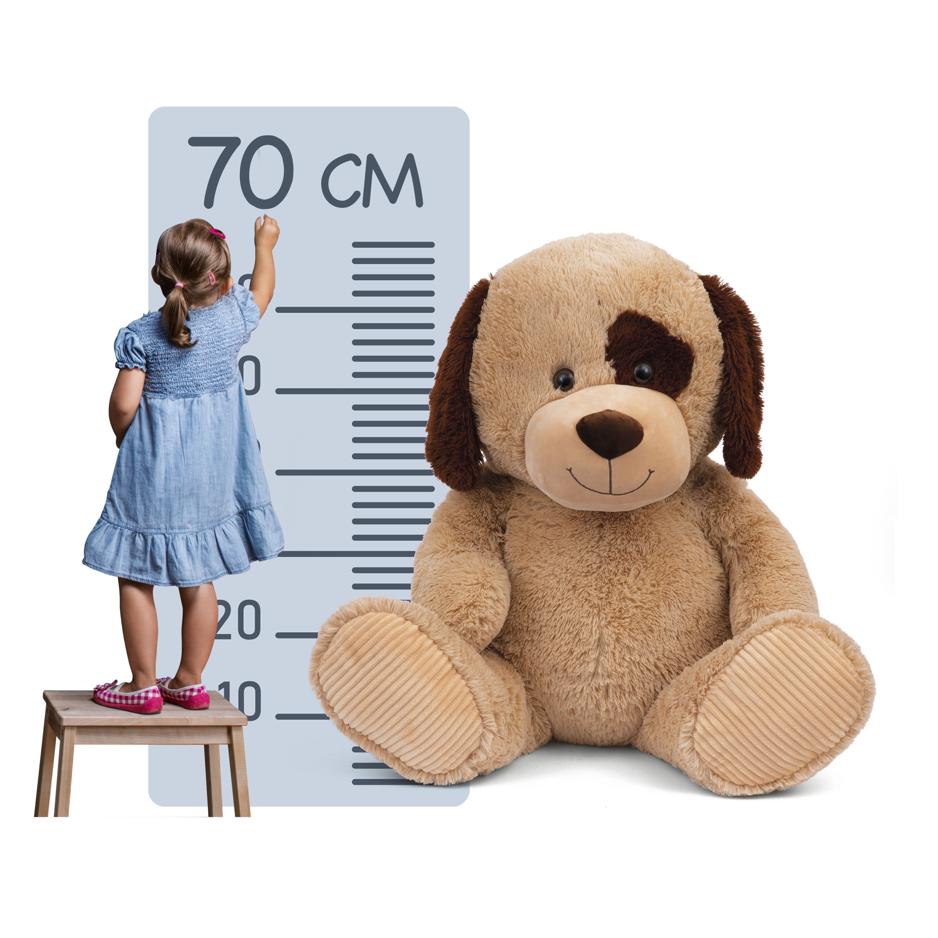 Ami Plush Λούτρινα Kαθιστά Ζωάκια 70εκ. 2 Σχέδια PRG00115 - Ami Plush