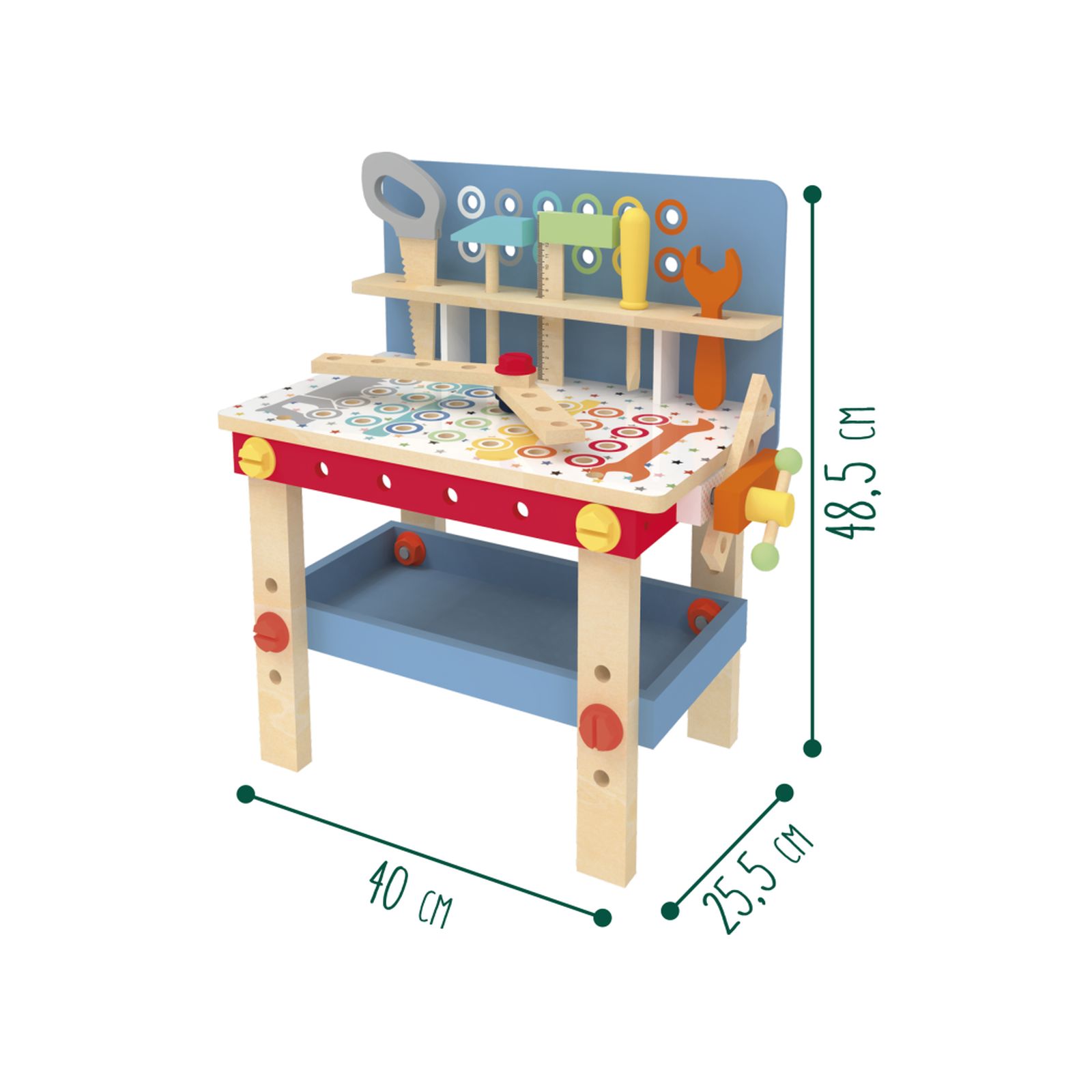 Wood N Play Ξύλινος Παγκος Εργασίας PRG00409