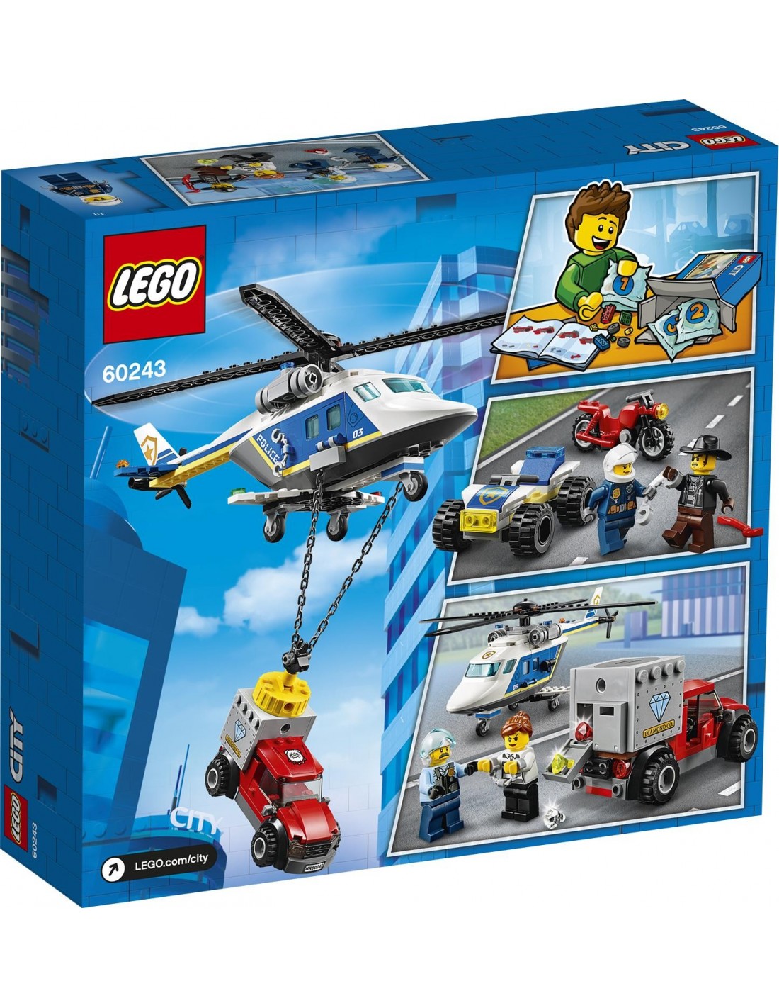 LEGO City Police Καταδίωξη Με Αστυνομικό Ελικόπτερο 60243 - LEGO, LEGO City