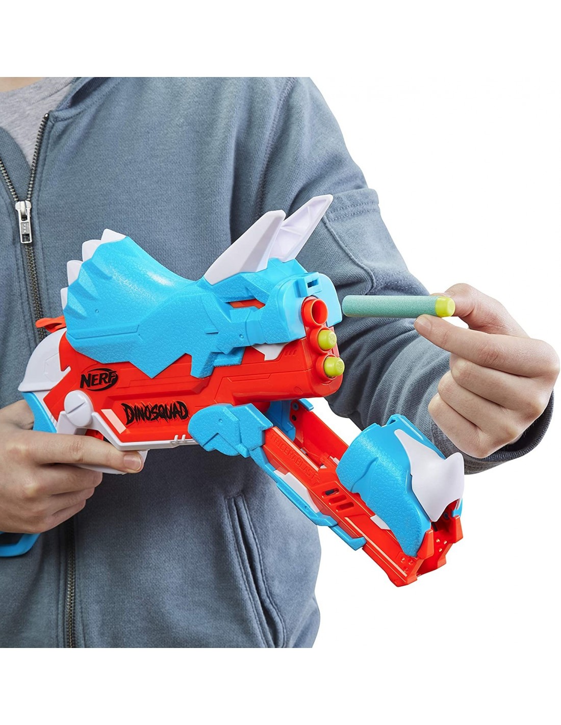 Nerf Dinosquad Tricerablast 12 Βελάκια Nerf F0803 - NERF