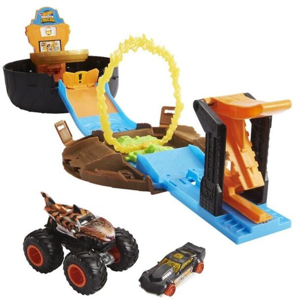 Monster Trucks Σετ Παιχνιδιού Πίστα Σούπερ Ρόδα GVK48 Αγόρι 4-5 ετών, 5-7 ετών Hot Wheels Hot Wheels
