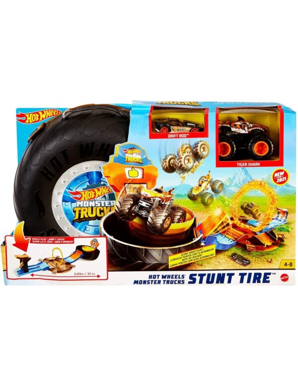 Monster Trucks Σετ Παιχνιδιού Πίστα Σούπερ Ρόδα GVK48 Hot Wheels Αγόρι 4-5 ετών, 5-7 ετών Hot Wheels