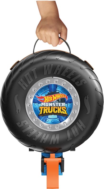 Hot Wheels Monster Trucks Σετ Παιχνιδιού Πίστα Σούπερ Ρόδα GVK48 - Hot Wheels