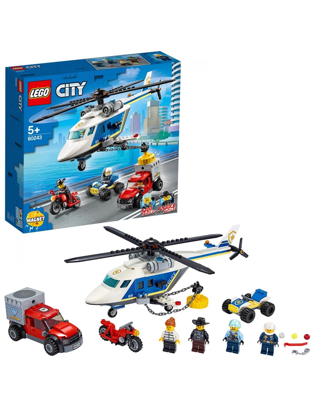 LEGO City Police Καταδίωξη Με Αστυνομικό Ελικόπτερο 60243 - LEGO, LEGO City