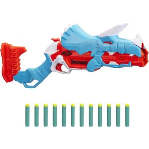 Nerf Dinosquad Tricerablast 12 Βελάκια Nerf F0803 - NERF