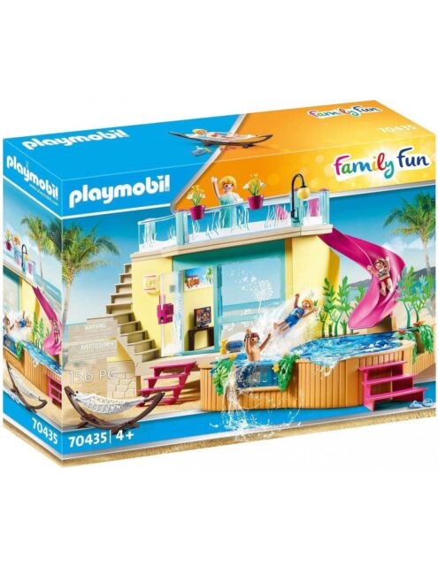 Playmobil Family Fun Μπανγκαλόου Με Πισίνα 70435 - Playmobil