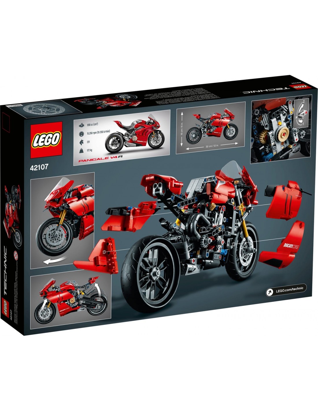 LEGO Technic Ducati Panigale V4 R 42107 - LEGO, LEGO Technic