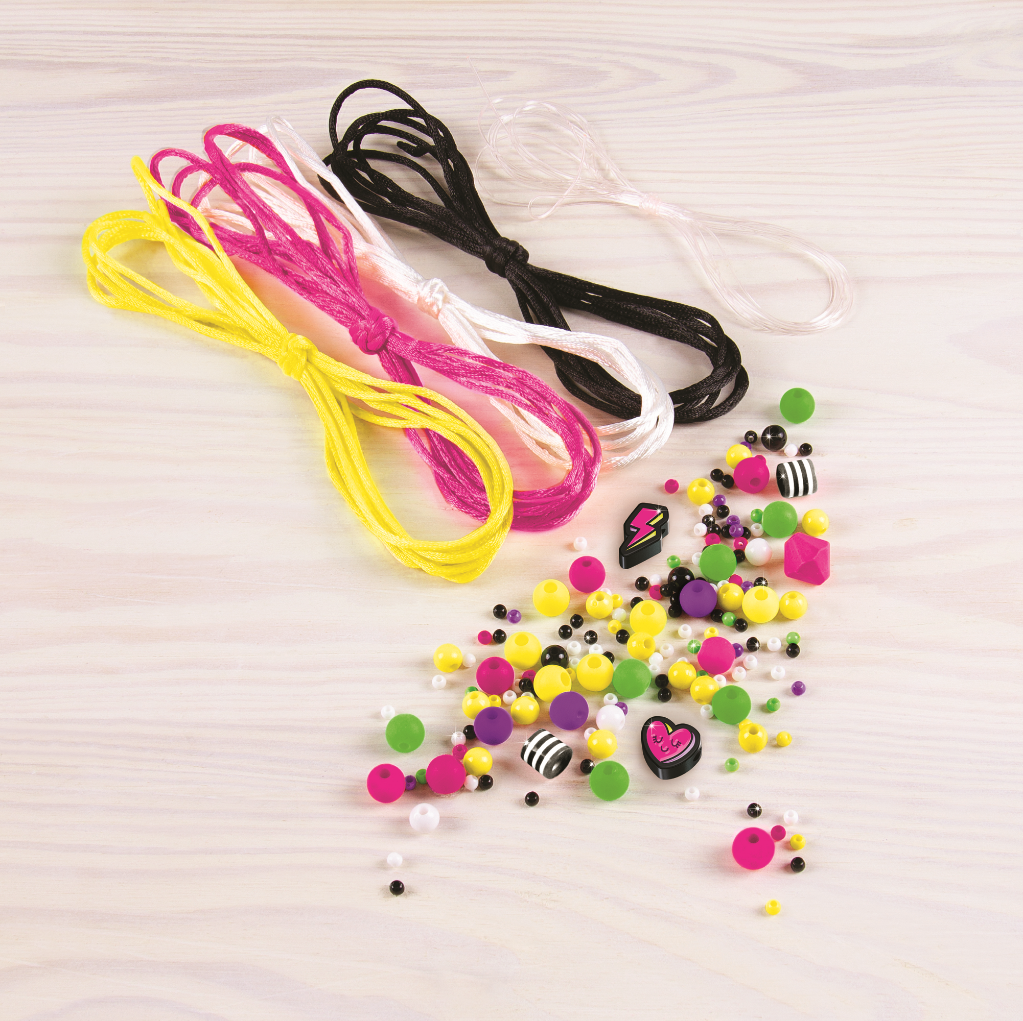 Make it Real - Neon Black & White Bracelets (1209) - Make it Real