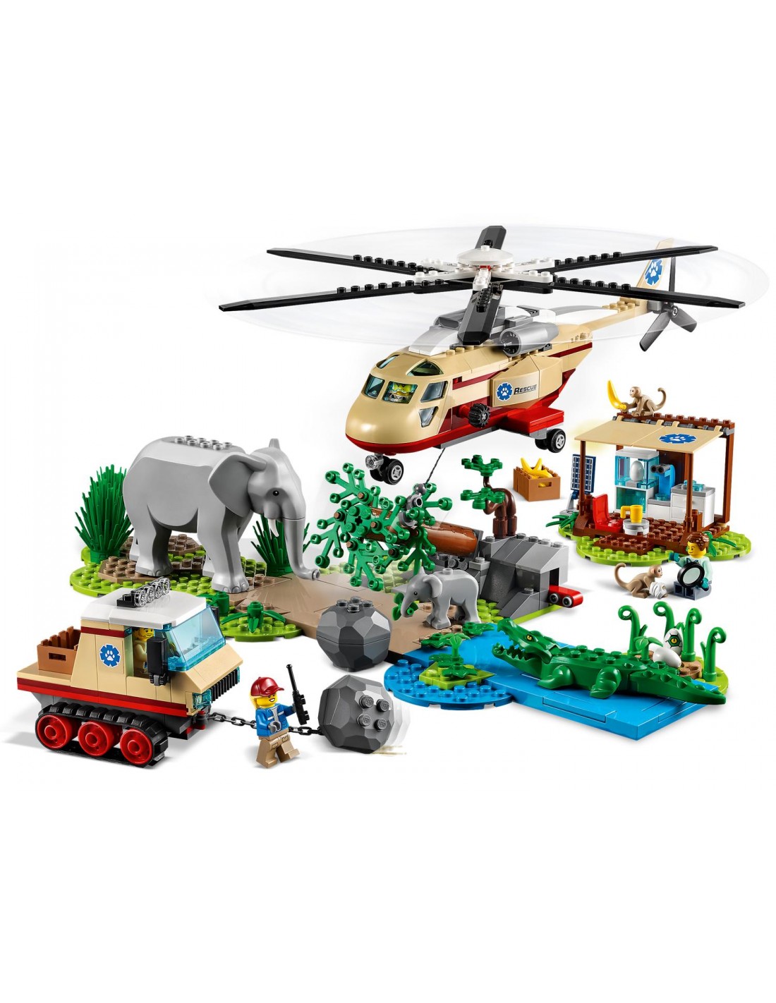 LEGO City Wildlife Επιχείρηση Διάσωσης Άγριων Ζώων  60302 - LEGO, LEGO City