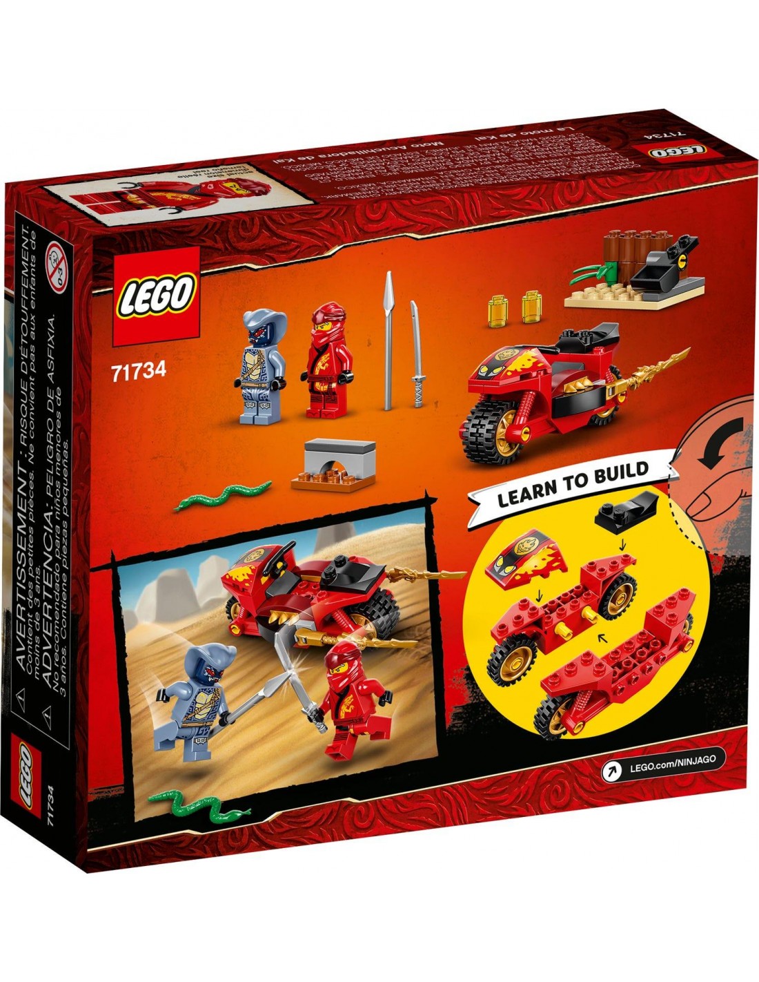 LEGO Ninjago Το Δίτροχο με Λεπίδες του Κάι  71734 - LEGO, LEGO Ninjago