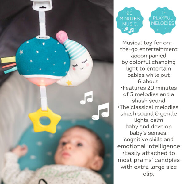 Taf Toys Κρεμαστό Μουσικό Παιχνίδι Musical Mini Moon T-12585 0-6 μηνών, 12-24 μηνών, 6-12 μηνών Αγόρι, Κορίτσι Taf Toys 