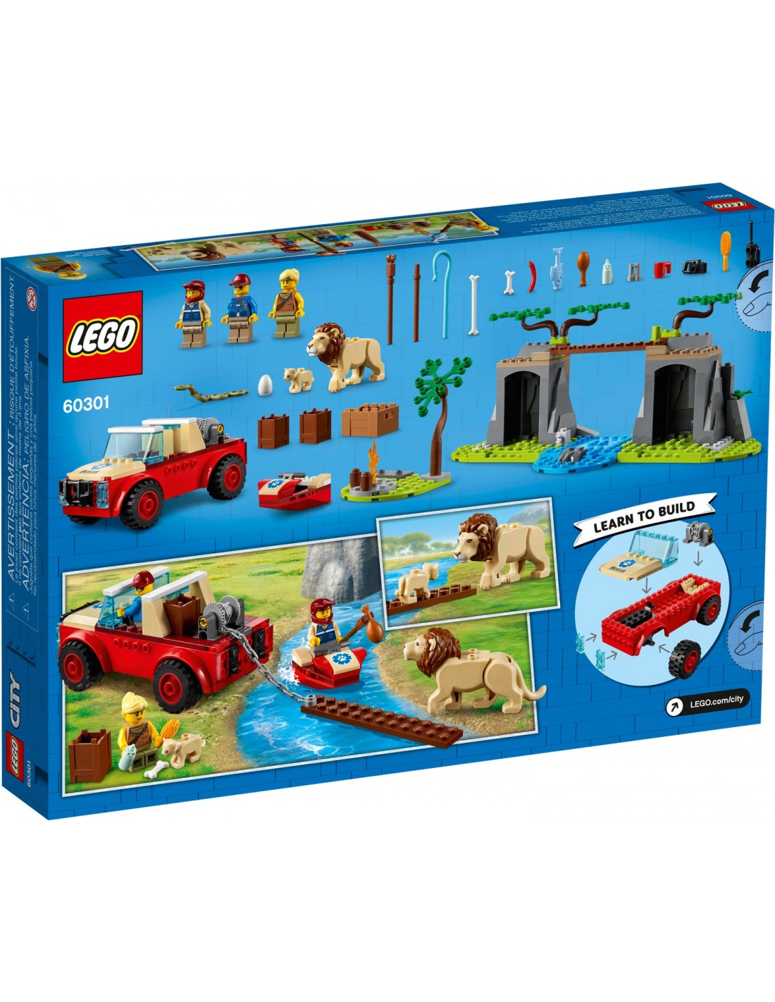 LEGO City Wildlife Εκτός Δρόμου Όχημα Διάσωσης Άγριων Ζώων  60301 - LEGO, LEGO City