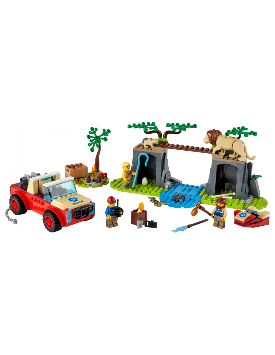 LEGO City Wildlife Εκτός Δρόμου Όχημα Διάσωσης Άγριων Ζώων  60301 - LEGO, LEGO City