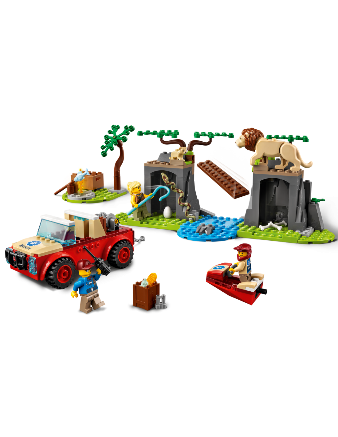 LEGO City Wildlife Εκτός Δρόμου Όχημα Διάσωσης Άγριων Ζώων  60301 - LEGO, LEGO City